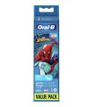 ORALB KIDS SPIDERMAN TESTINE PER SPAZZOLINO ELETTRICO 4 PEZZI