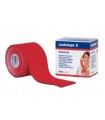 BENDA ADESIVA LEUKOTAPE K PER TAPING FISIOTERAPICO LARGHEZZA 5 CM LUNGHEZZA 5 M COLORE ROSSO IN ROTOLO