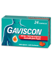 GAVISCON 250 MG + 133,5 MG COMPRESSA MASTICABILE GUSTO FRAGOLA 24 COMPRESSE IN BLISTER