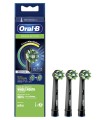 ORALB CROSS ACTION BLACK EB50 TESTINE PER SPAZZOLINO ELETTRICO 3 PEZZI