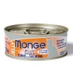 MONGE NATURAL QUALITY GATTO MONGE JELLY PEZZETTI DI TONNO BONITO/SALMONE 80 G