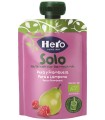 HERO SOLO FRUTTA FRULLATA 100% BIO PERA E LAMPONE 100 G