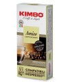 KIMBO AMICO CAFFE' TORREFATTO DECERATO E MACERATO 10 CAPSULE COMPATIBILI NESPRESSO 5,5 G