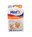 CEROTTO MEDS STRIPS POLIURETANO IPOALLERGENICO CLASSICO ASSORTITI 20 PEZZI