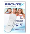 CEROTTO PRONTEX WHITE STRIPS IN TESSUTO NON TESSUTO BIANCO STERILE SCATOLA 12 CEROTTI GRANDI