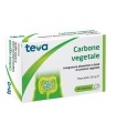 CARBONE VEGETALE TEVA 40 COMPRESSE 16,2 G