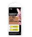 DURACELL ACTIVAIR HEARING AID EASY TAB 10 GIALLO BATTERIA PER APPARECCHIO ACUSTICO 6 PEZZI