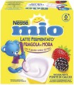 MIO MERENDA LATTE FERMENTATO FRAGOLA E MORA 4 PEZZI DA 100 G