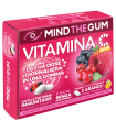 MIND THE GUM VITAMINA C FRUTTI ROSSI 18 GOMME CONFETTATE SENZA ZUCCHERO