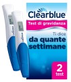 TEST DI GRAVIDANZA CLEARBLUE CON INDICATORE DELLE SETTIMANE 2 PEZZI