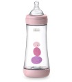 CHICCO BIBERON PERFECT 5 GIRL 300 ML IN SILICONE 3 FORI