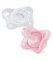 CHICCO GOMMOTTINO GIRL SILICONE 0-2 MESI 2 PEZZI ITA C