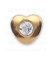 INVERNESS ORECCHINI CUORE CRYSTAL PLACCATI ORO R25C1