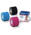 BENDA ADESIVA LEUKOTAPE K PER TAPING FISIOTERAPICO LARGHEZZA 5 CM LUNGHEZZA 5 M COLORE NERO IN ROTOLO