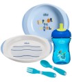 CHICCO SET PAPPA 12 MESI+ AZZURRO